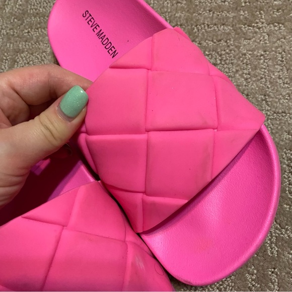 {Steve Madden} Soulful Slide Sandals- Pink- Size 5 - Picture 5 of 16